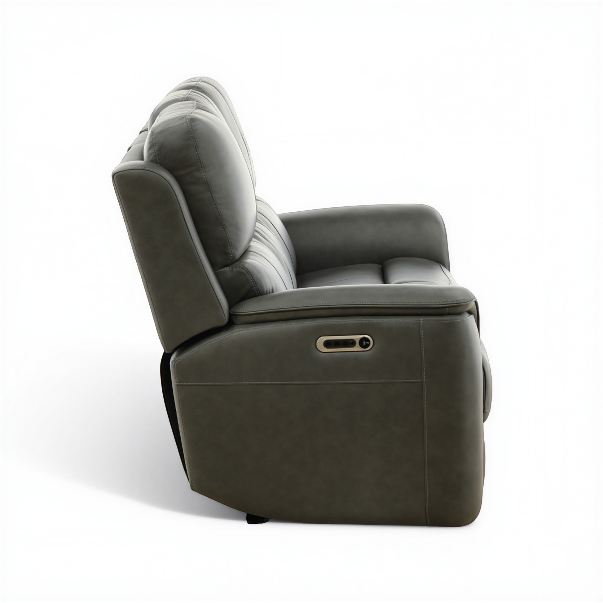 Flexsteel Grayson ather power Sofa with Drop Down Table