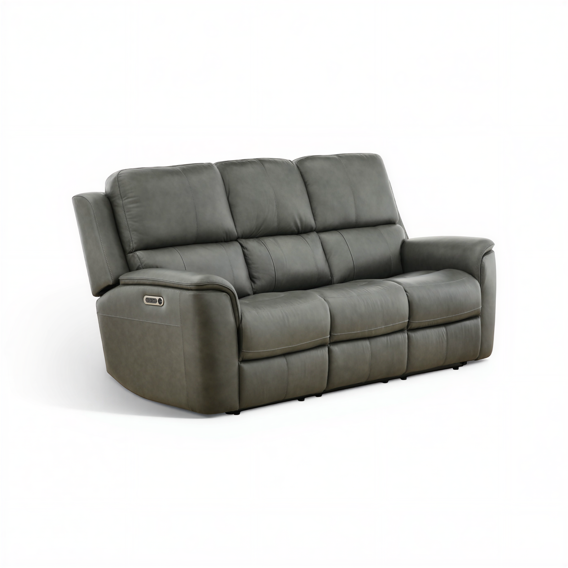 Flexsteel Grayson ather power Sofa with Drop Down Table