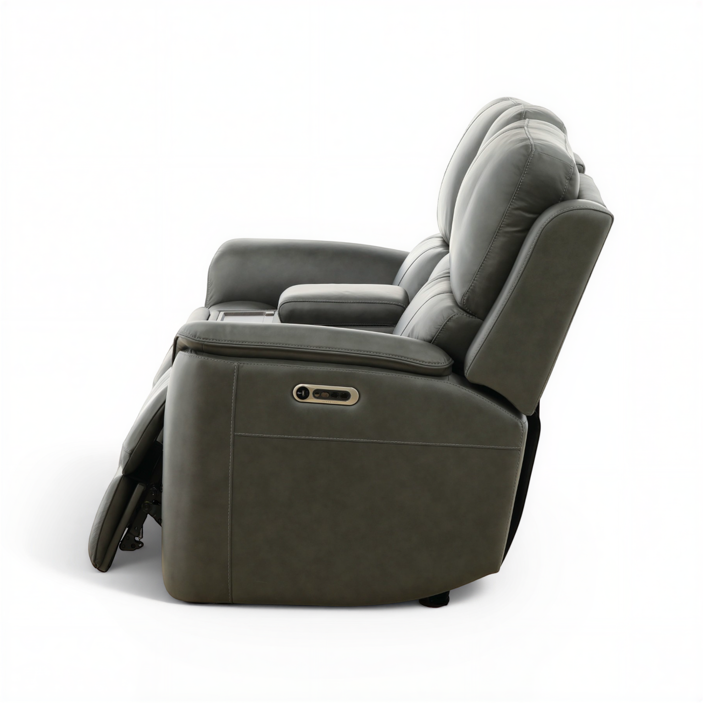 Flexsteel Grayson Leather Power Reclining Console Loveseat