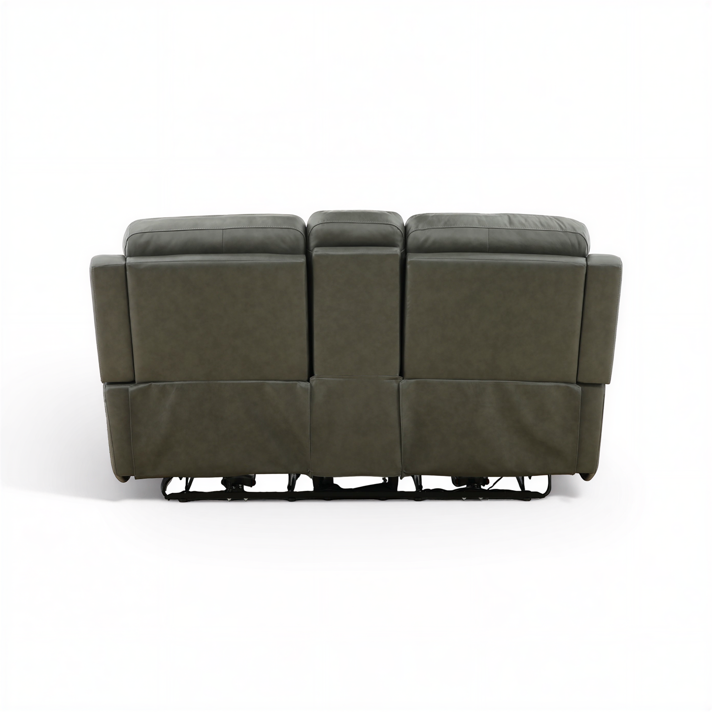 Flexsteel Grayson Leather Power Reclining Console Loveseat