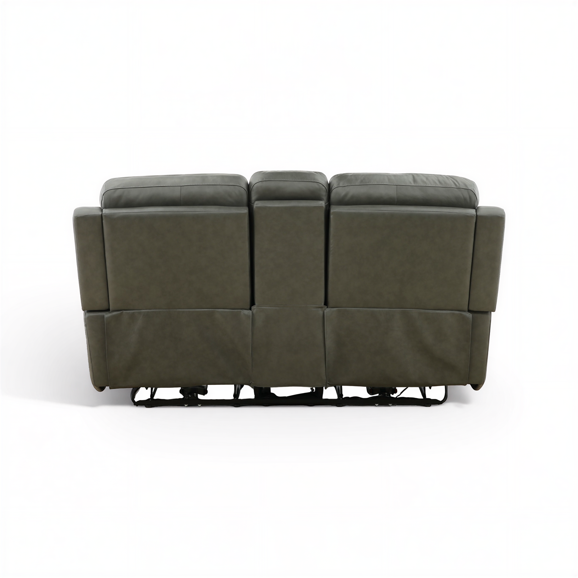 Flexsteel Grayson Leather Power Reclining Console Loveseat
