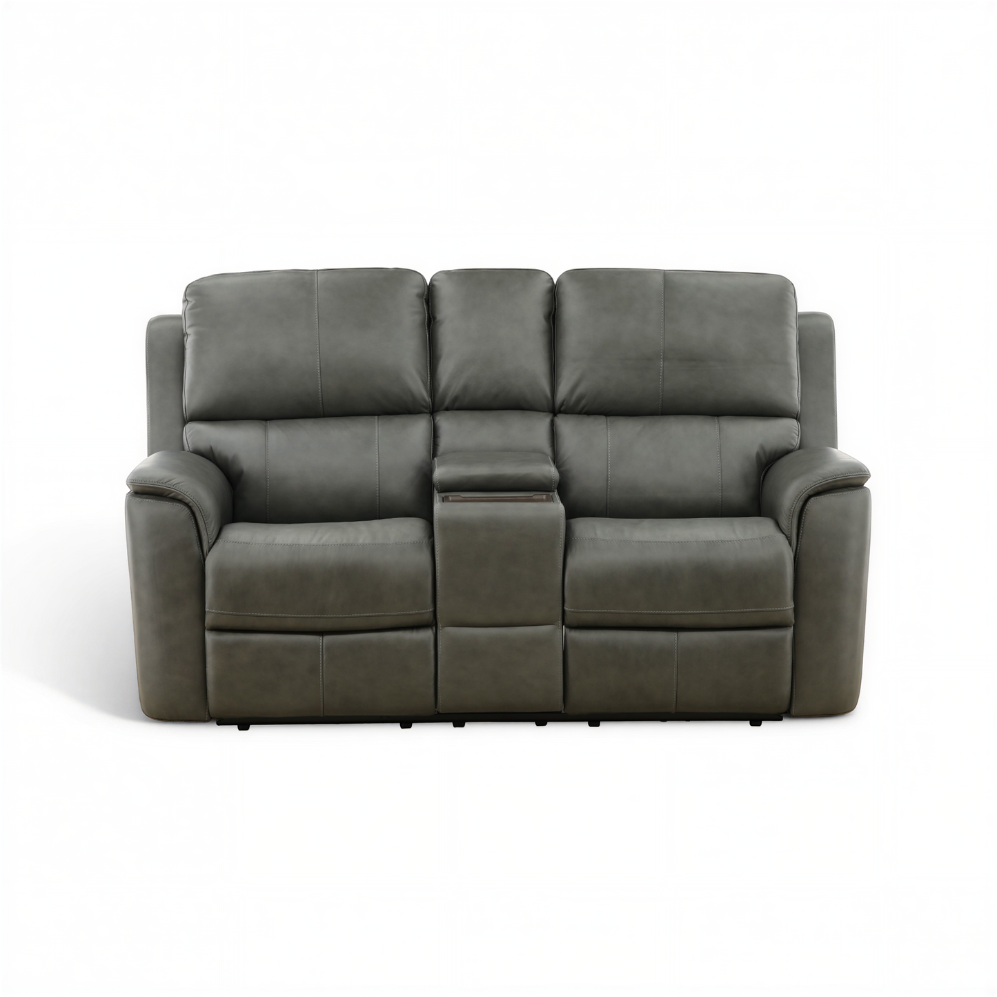 Flexsteel Grayson Leather Power Reclining Console Loveseat