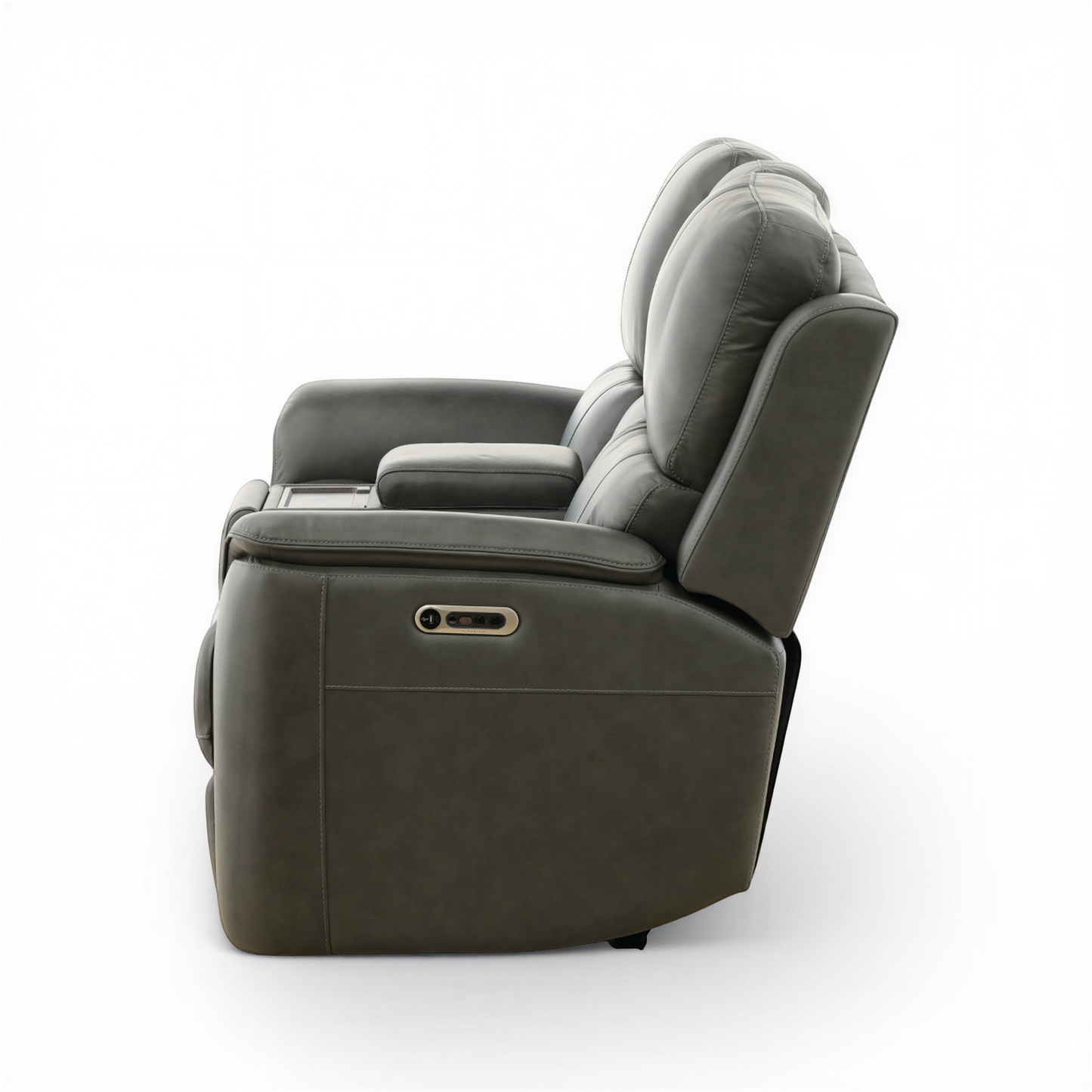 Flexsteel Grayson Leather Power Reclining Console Loveseat