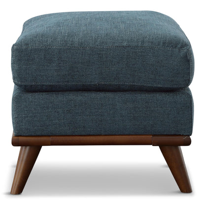 Topaz Teal Ottoman