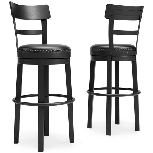 Valebeck Bar Height Upholstered Bar Stool (Set of 2)