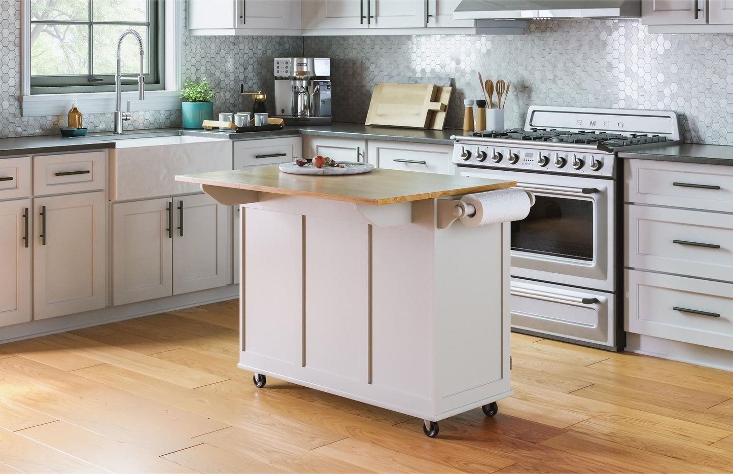 Dolly Madison 3 Drawer Kitchen Cart