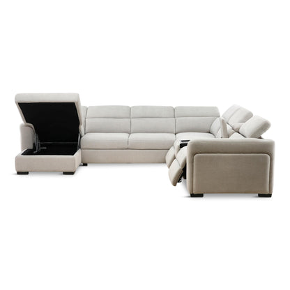 Tuscany 6-Piece Power Reclining Left-Facing Sectional Chaise