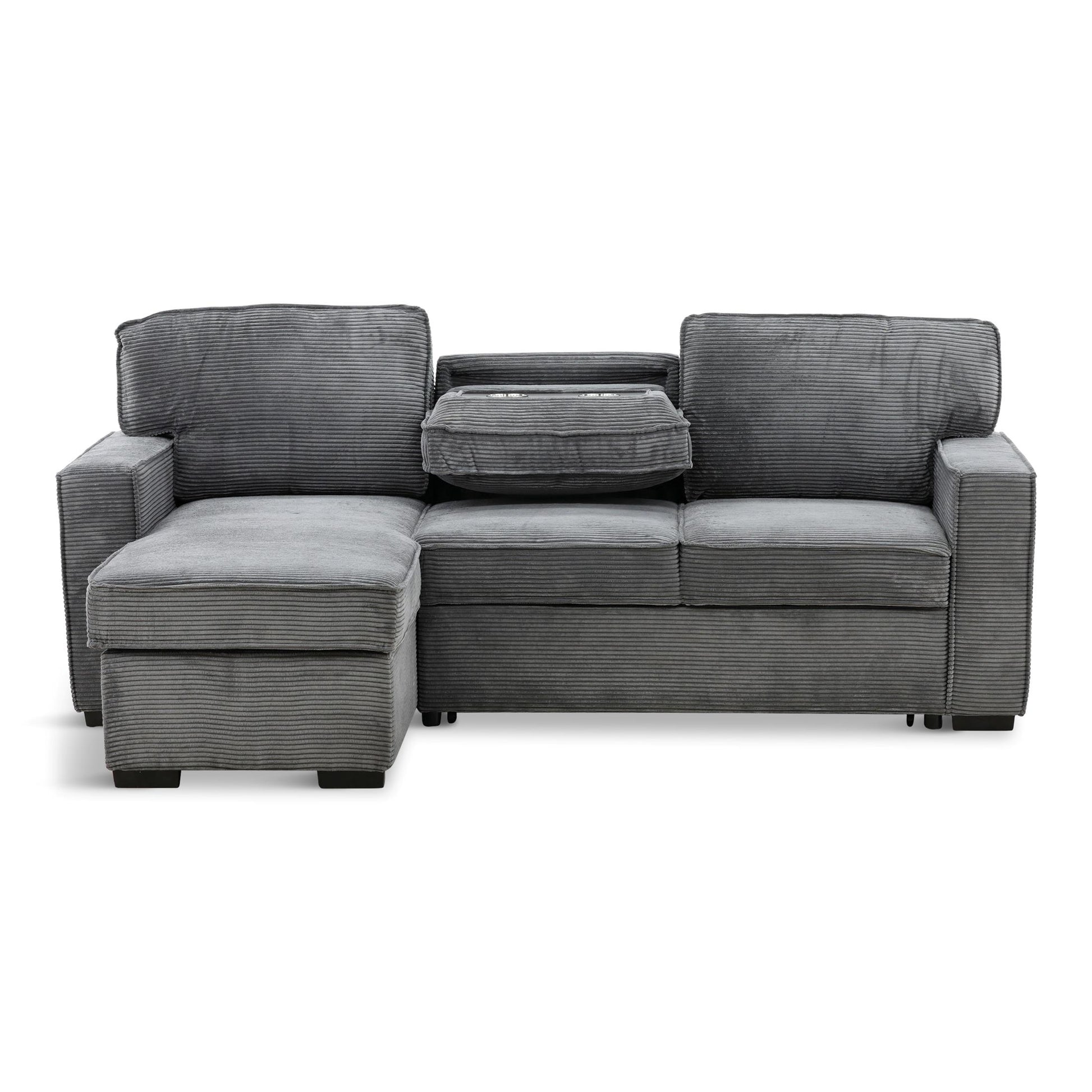 Amir 2-Piece Sectional with Sofa Bed