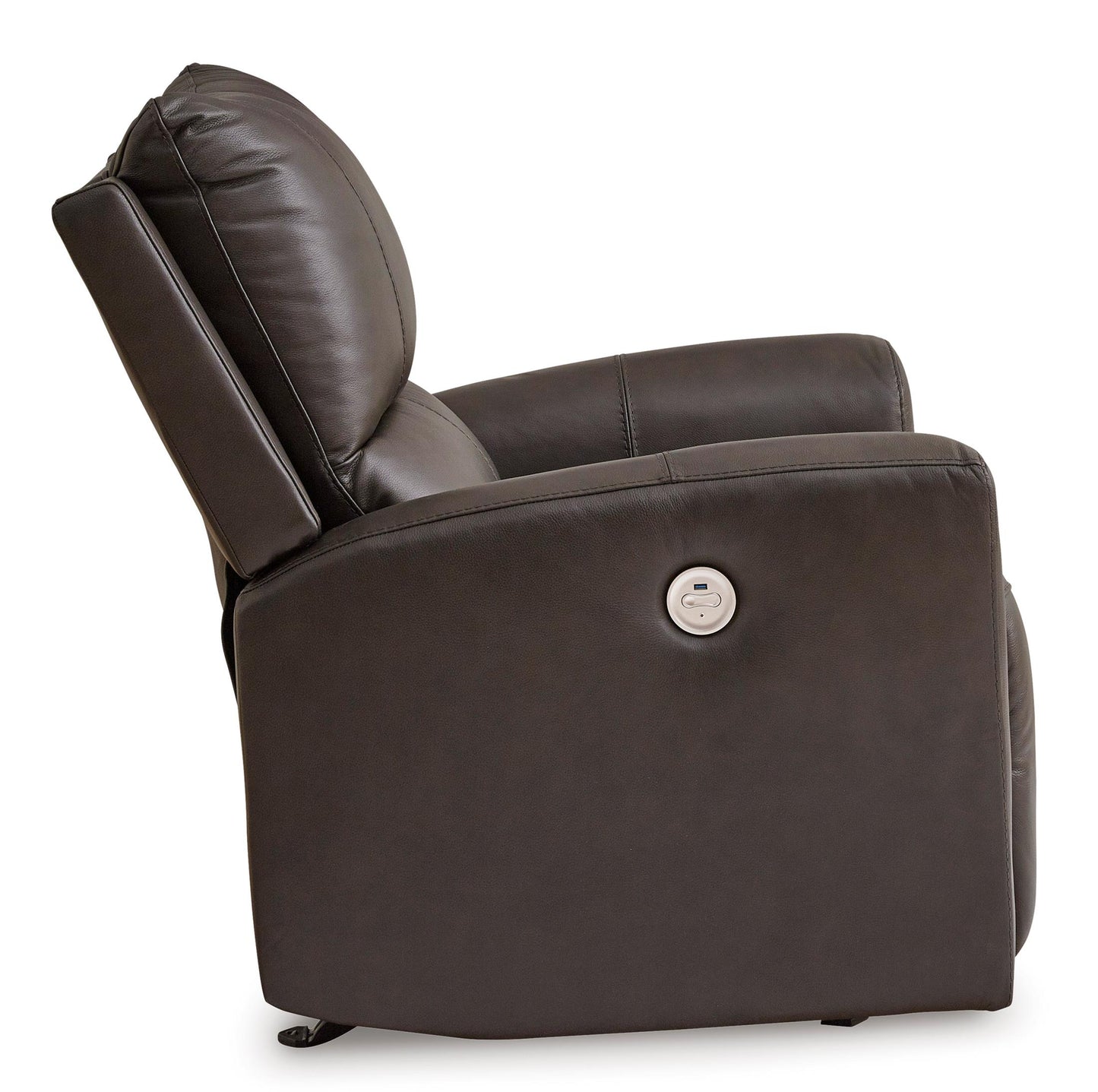 Boxmere Leather Power Rocker Recliner