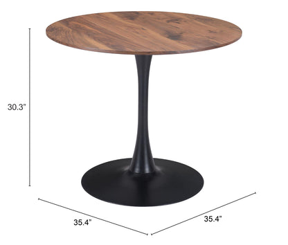 Opus Dining Table Brown & Black