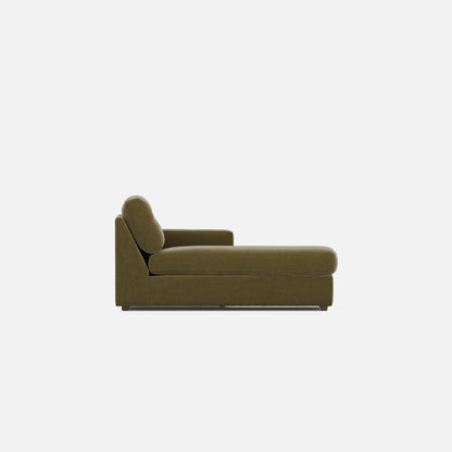 Modular One Right Arm Facing Chaise - Moss