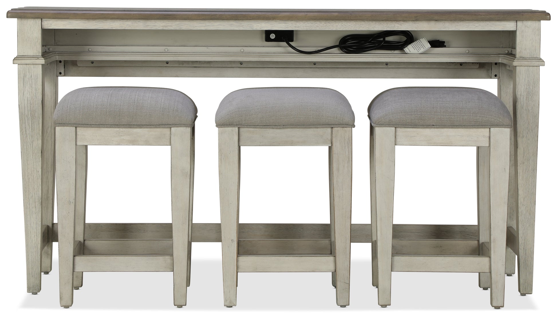 Killian Sofa Table and 3 Stools