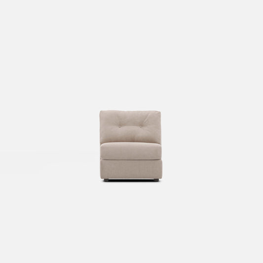 Modular One Armless Chair Stone