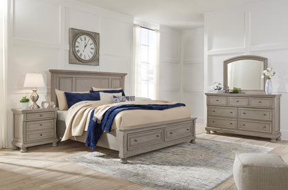 Lettner Queen Panel Bed with 2 Storage Drawers