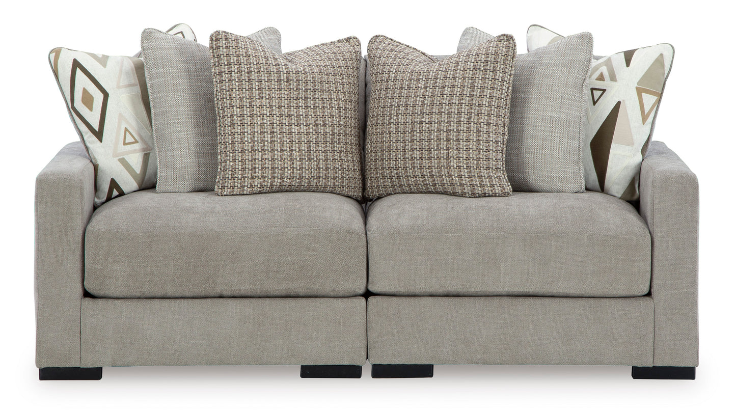 Aslan Court 2-Piece Loveseat Sectional