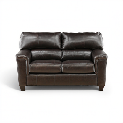 Marcellus Leather loveseat Bark