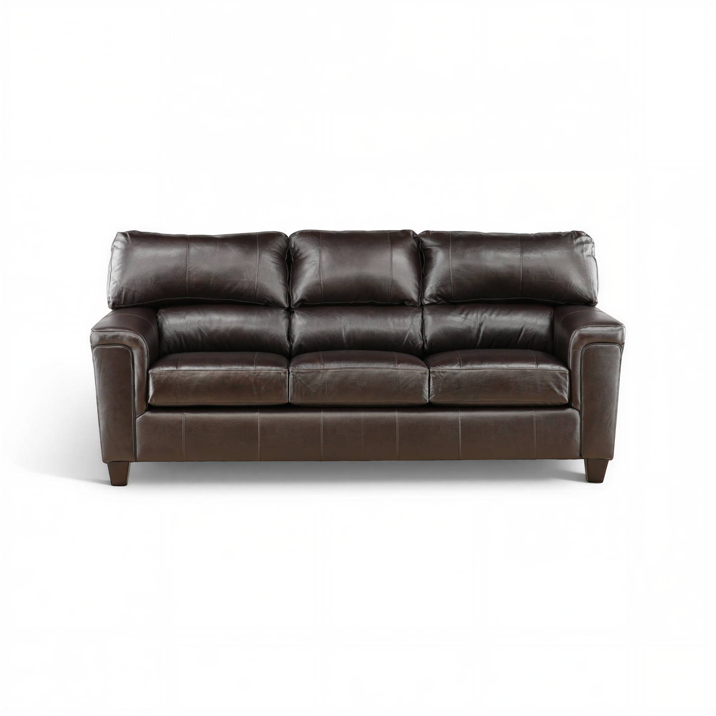 Marcellus Leather Sofa Bark