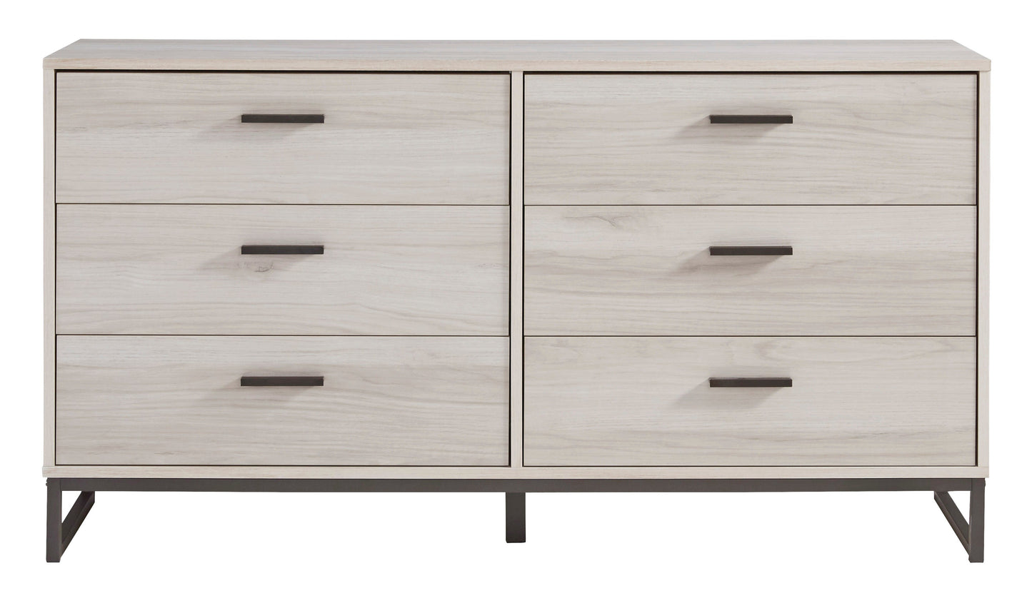 Ashley Socalle 6 Drawer Dresser Light Natural
