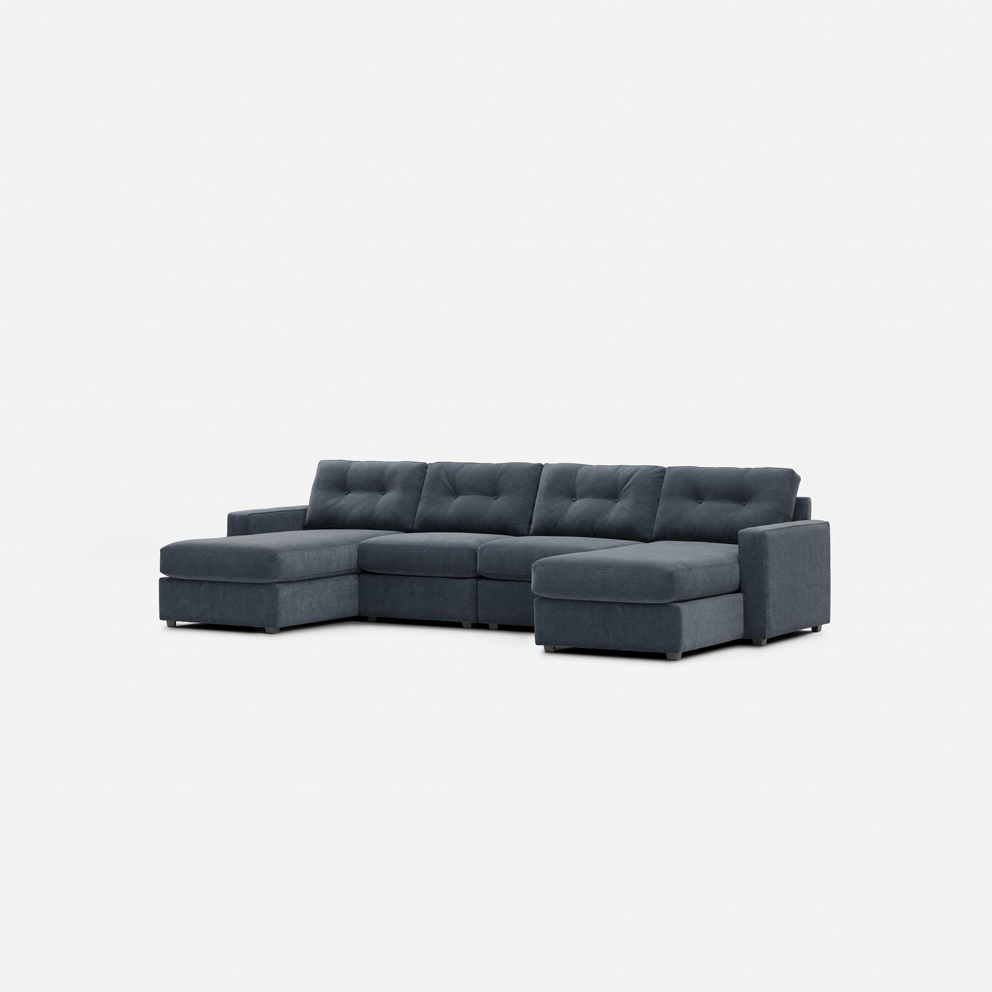 Modular One 4-Piece Sectional with Dual Chaise