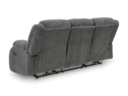 Greely Bend Power Reclining Sofa with Drop Down Table