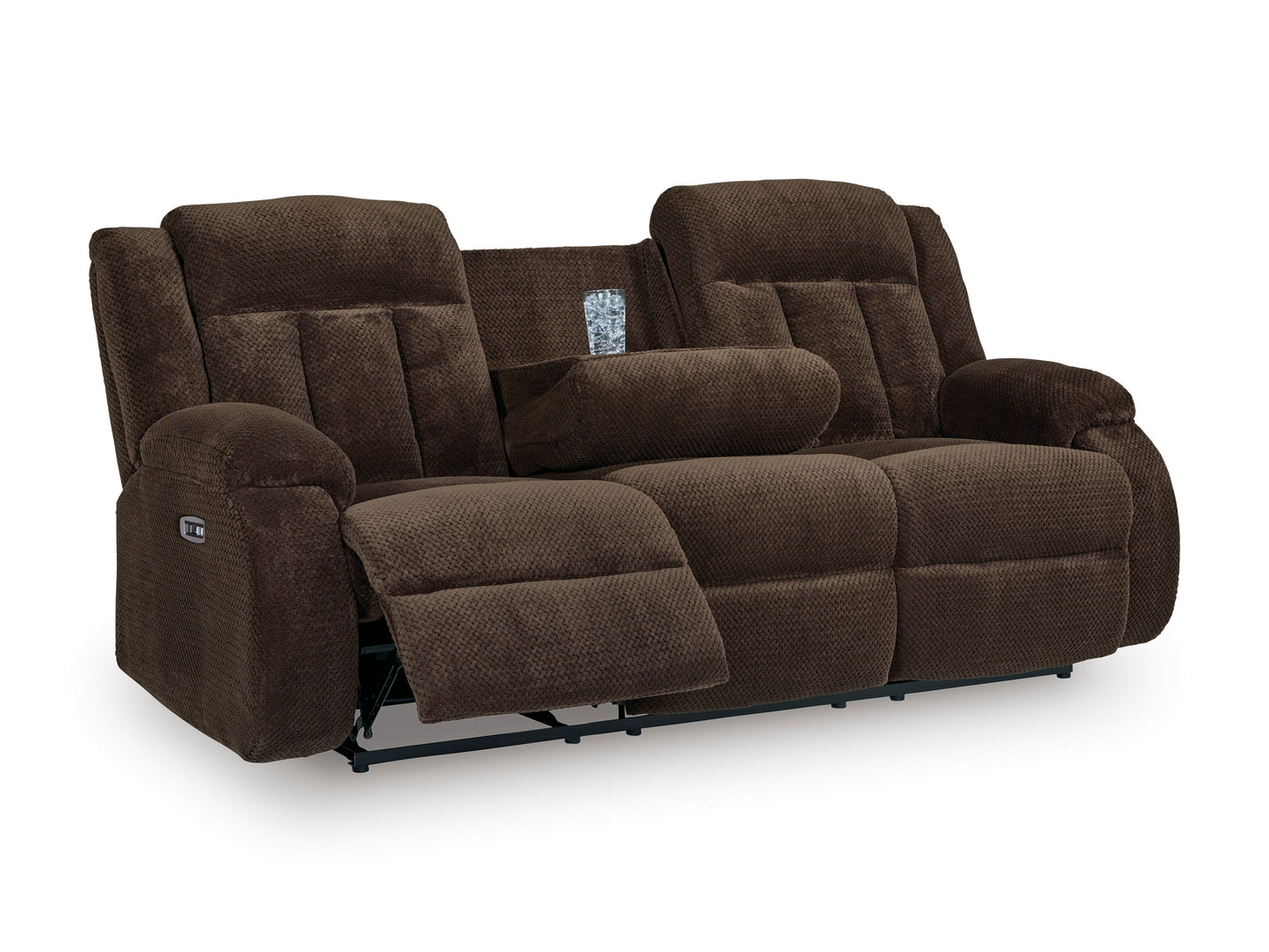 Greely Bend Power Reclining Sofa with Drop Down Table