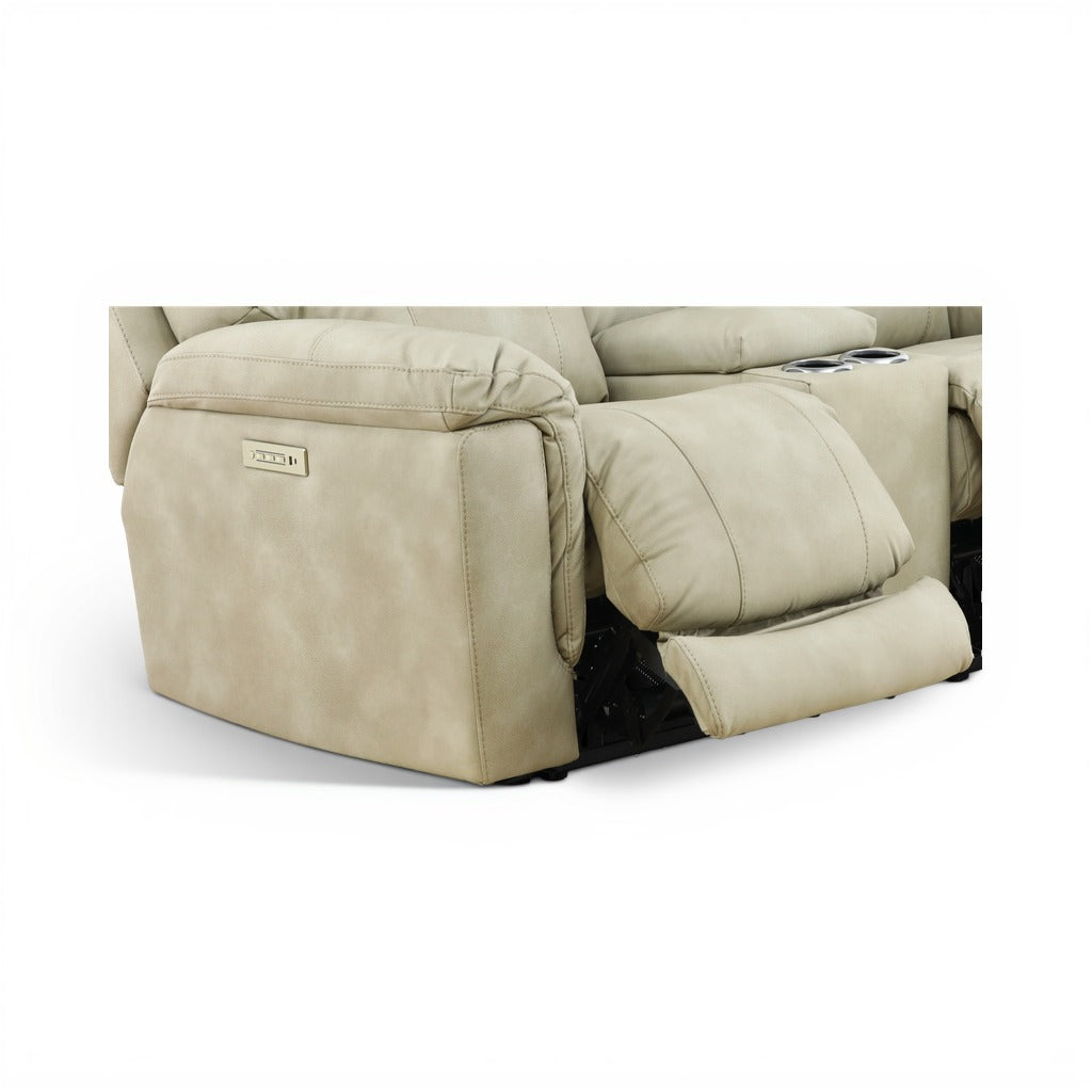 Gale Triple Power Reclining Console Loveseat