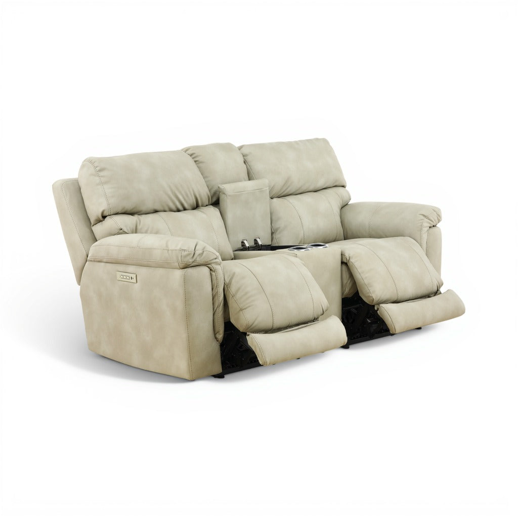 Gale Triple Power Reclining Console Loveseat