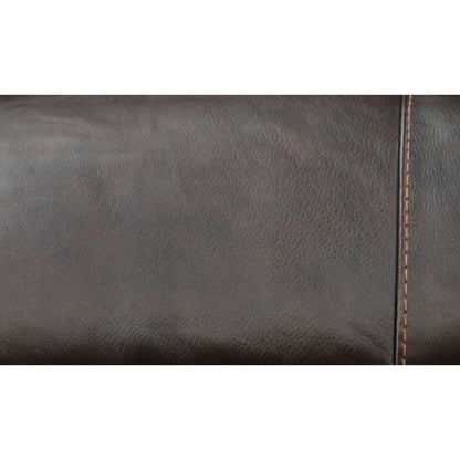 Falynn Leather Power Reclining Console Loveseat
