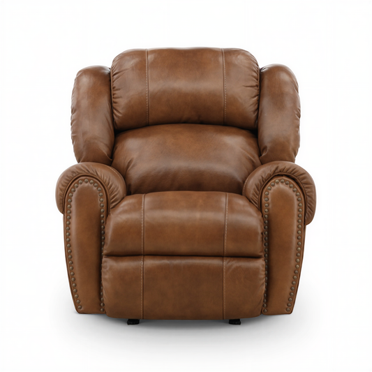 Falynn Leather Power Rocker Recliner