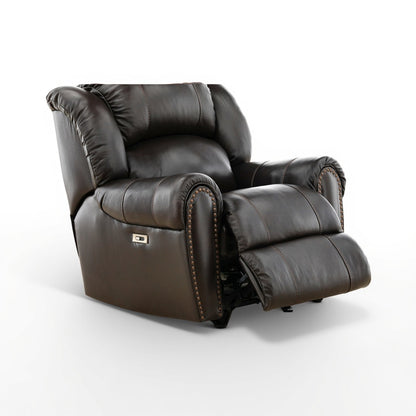 Falynn Leather Power Rocker Recliner