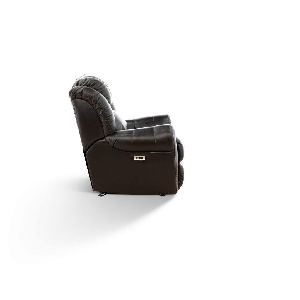 Falynn Leather Power Rocker Recliner