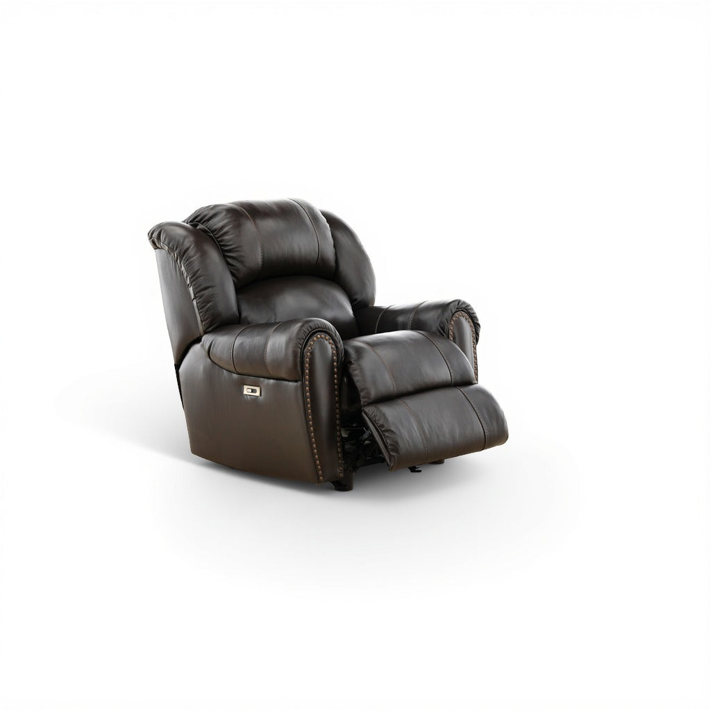 Falynn Leather Power Rocker Recliner