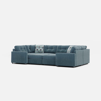 Modular One 6-Piece Sectional - Teal