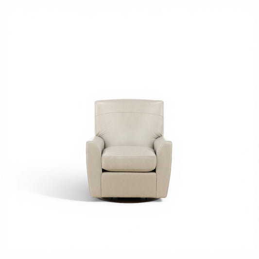 Piper II Dora Leather Swivel Gliding Chair