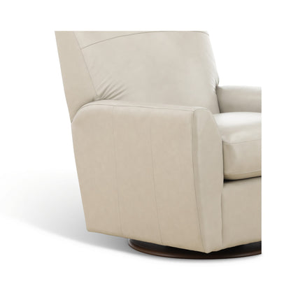Piper II Dora Leather Swivel Gliding Chair