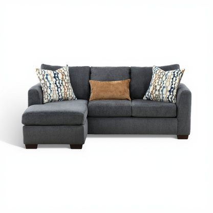 Freeman Sofa Chaise Charcoal