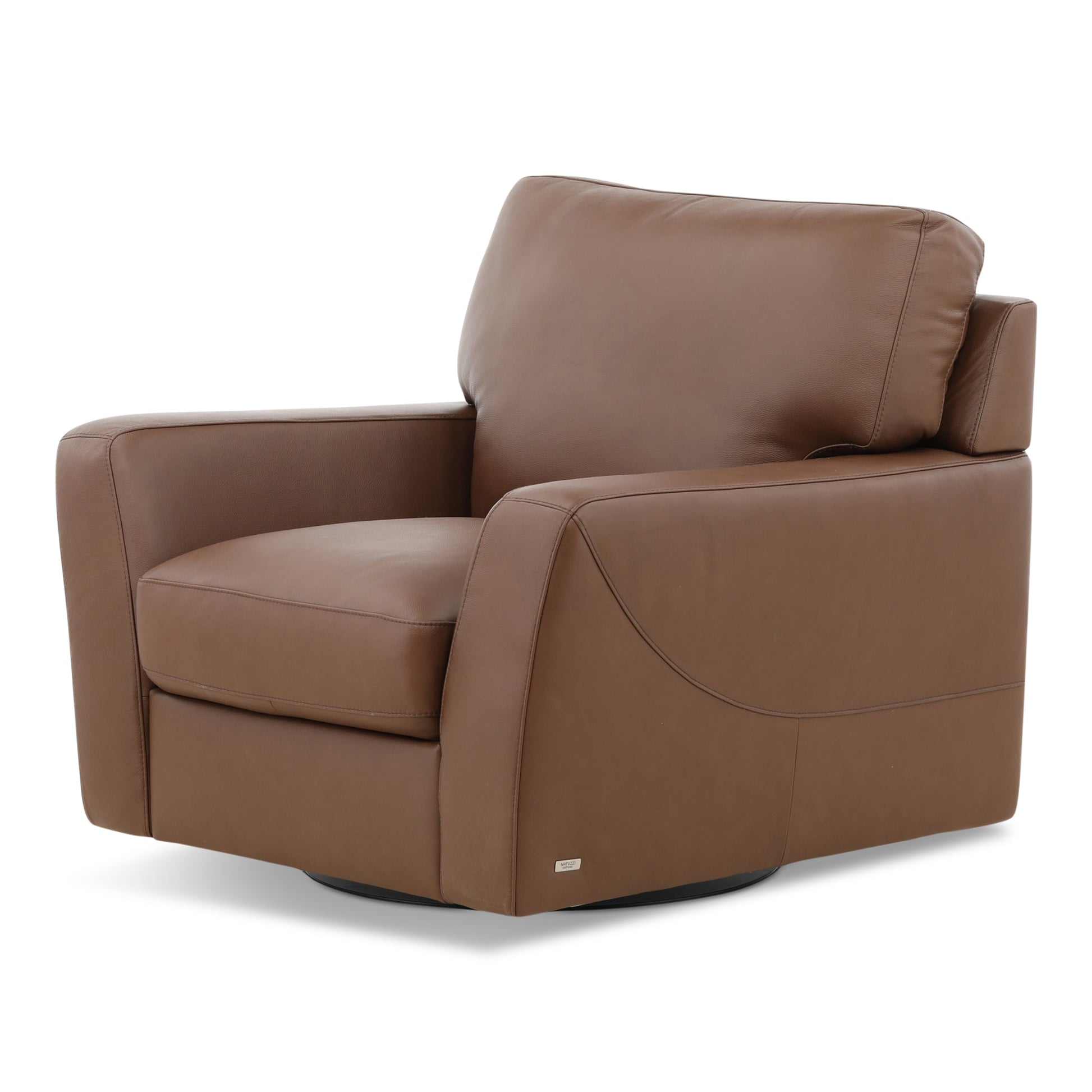 Peter Leather Swivel Chair