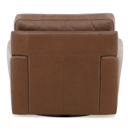 Peter Leather Swivel Chair