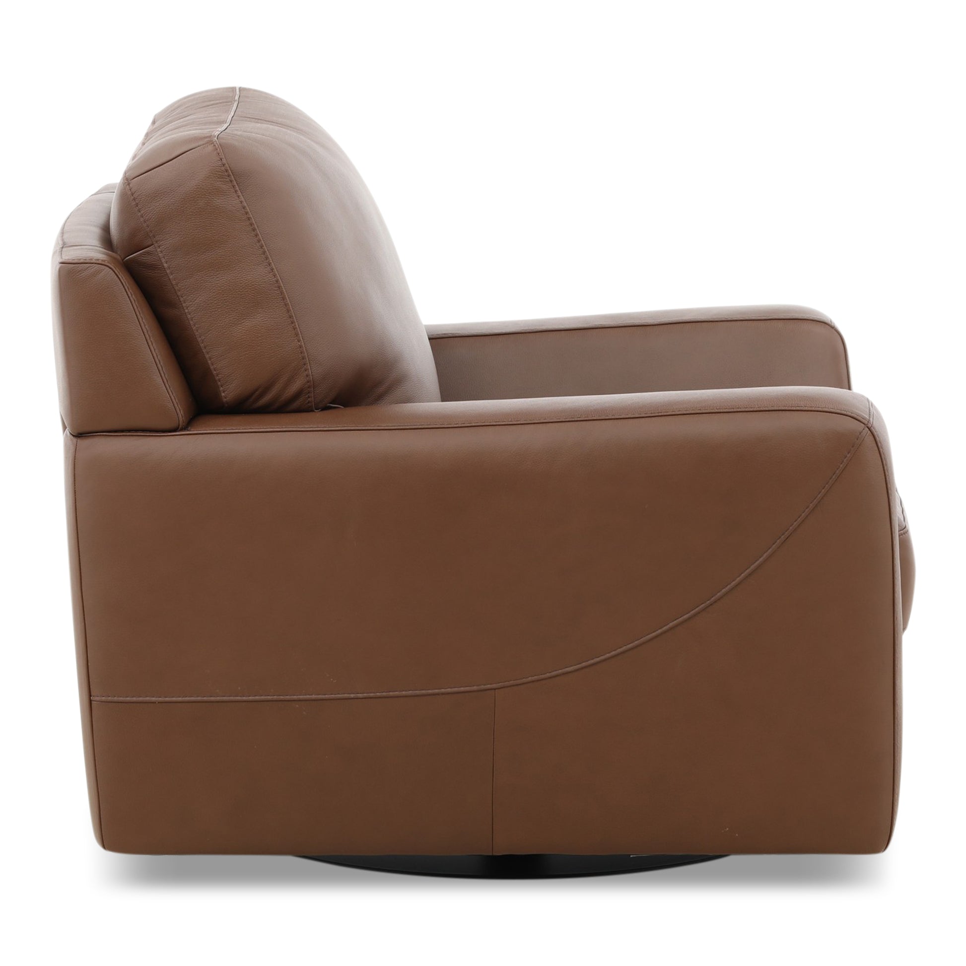 Peter Leather Swivel Chair