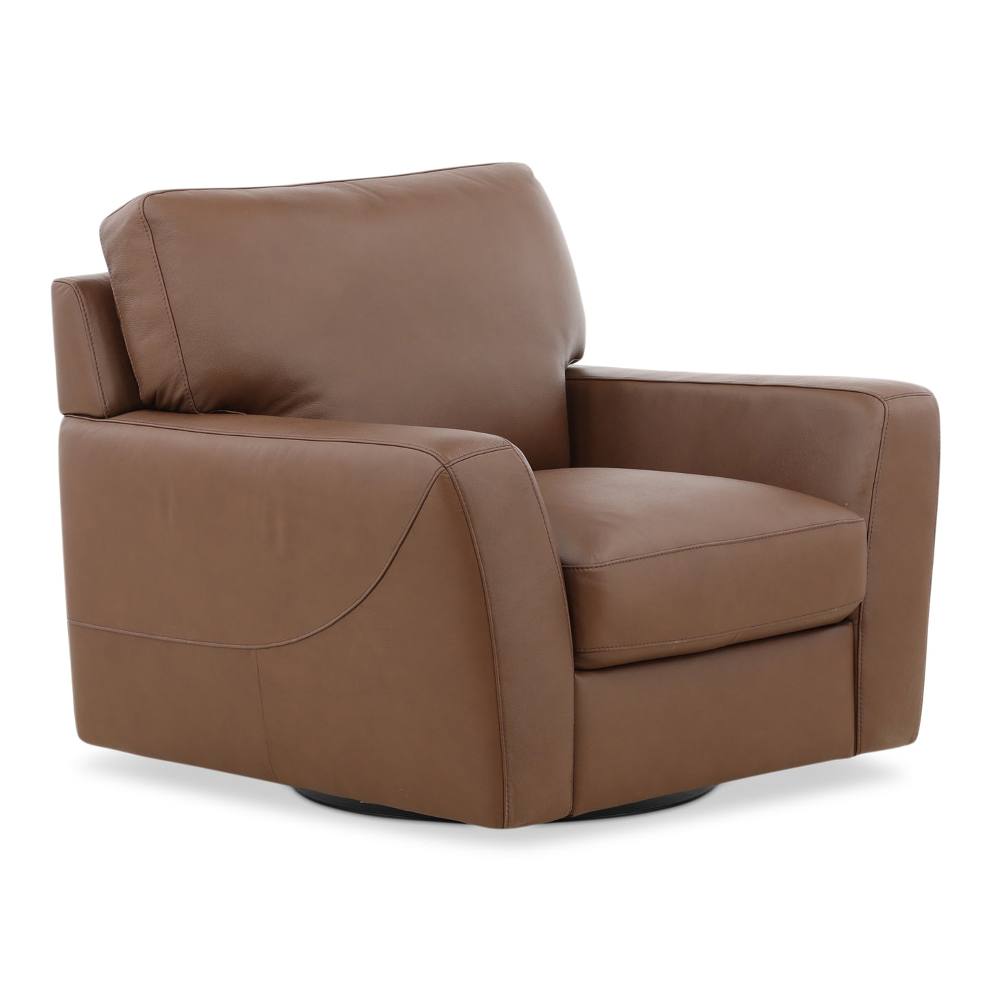 Peter Leather Swivel Chair