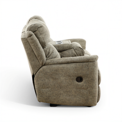 Woodley Reclining Sofa with Drop-Down Table