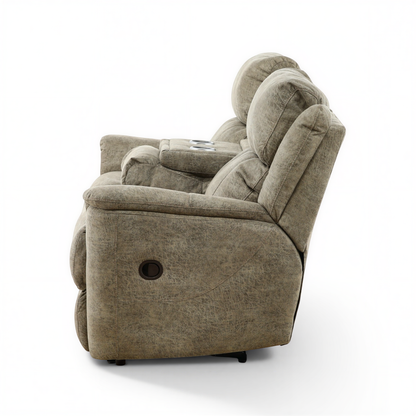 Woodley Reclining Sofa with Drop-Down Table