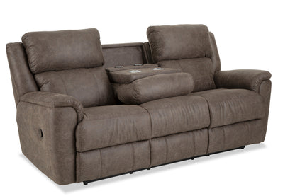 Woodley Reclining Sofa with Drop-Down Table