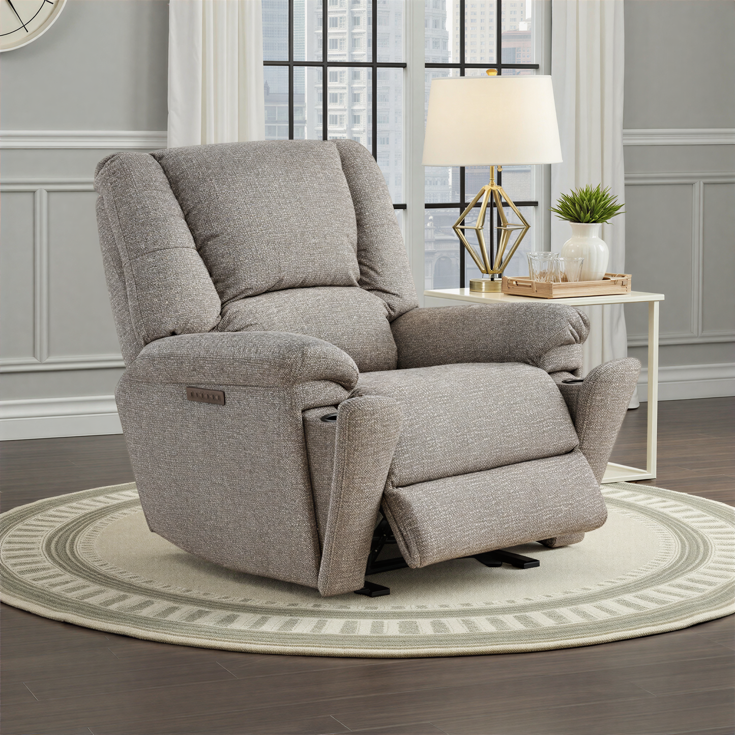 Flexsteel Plush Perfect Match Power Gliding Recliner