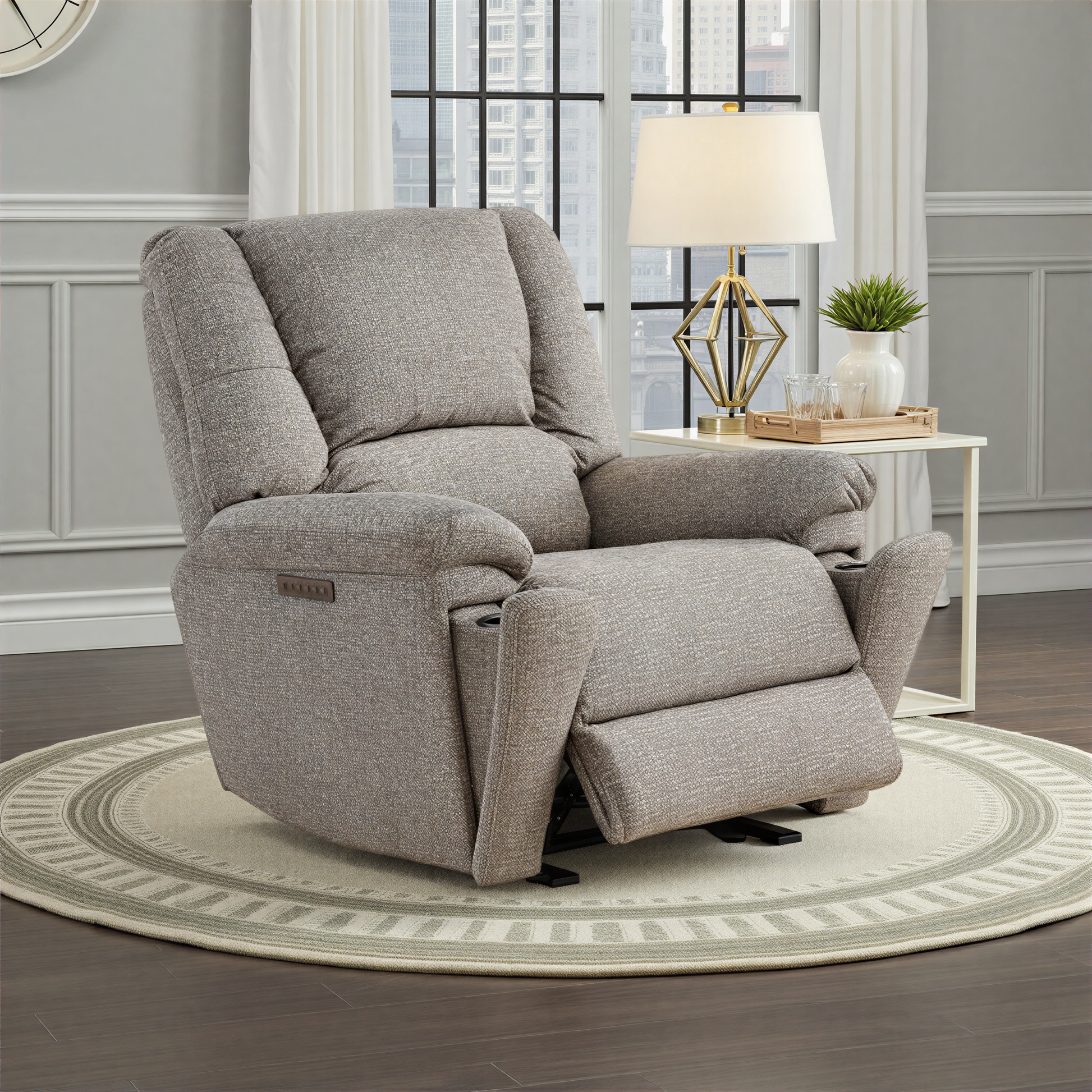 Flexsteel Plush Perfect Match Power Gliding Recliner