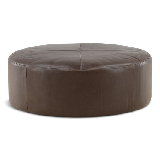 Kennedy Leather Cocktail Ottoman
