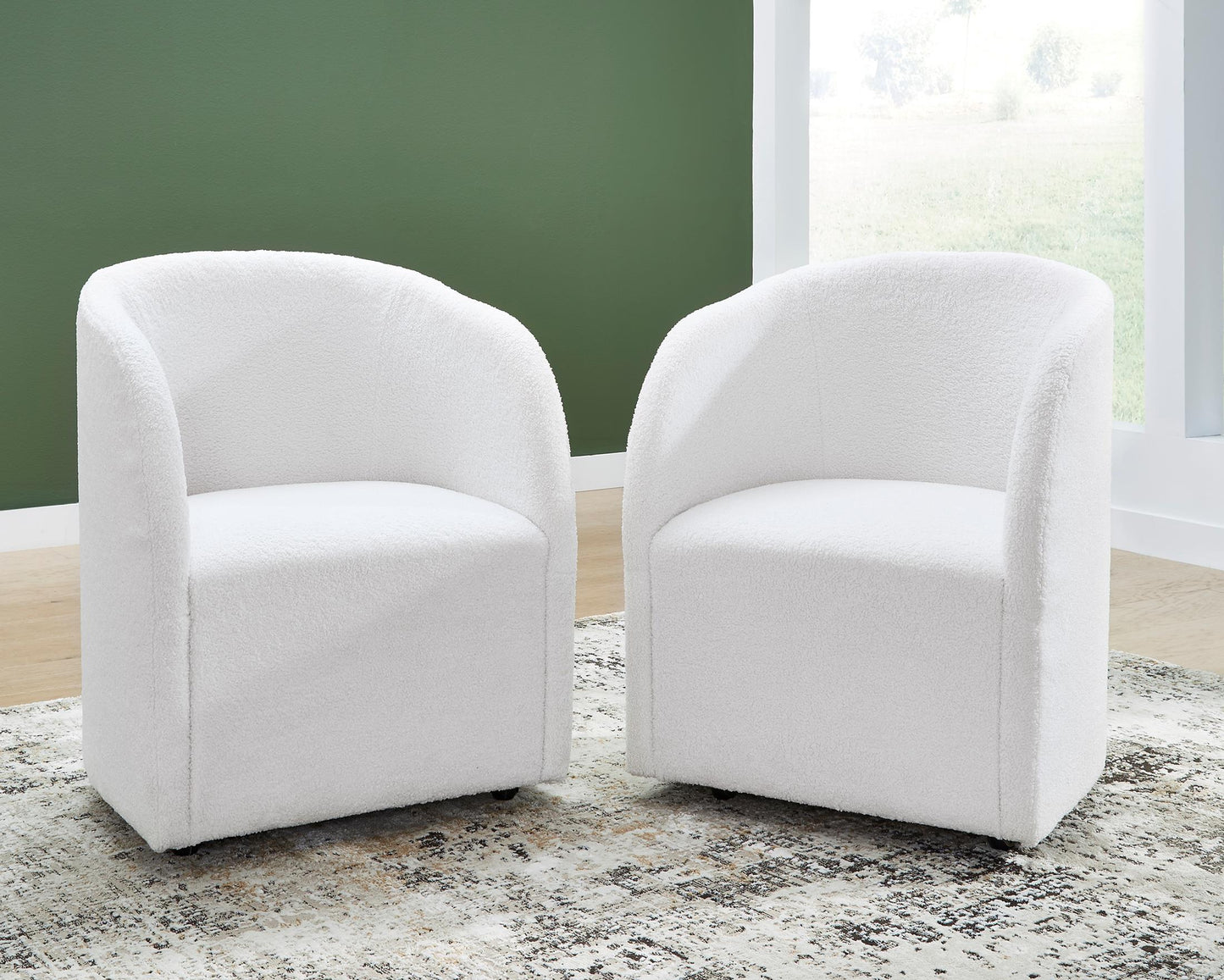 Rowanbeck Upholstered Dining Arm Chair (Set of 2)