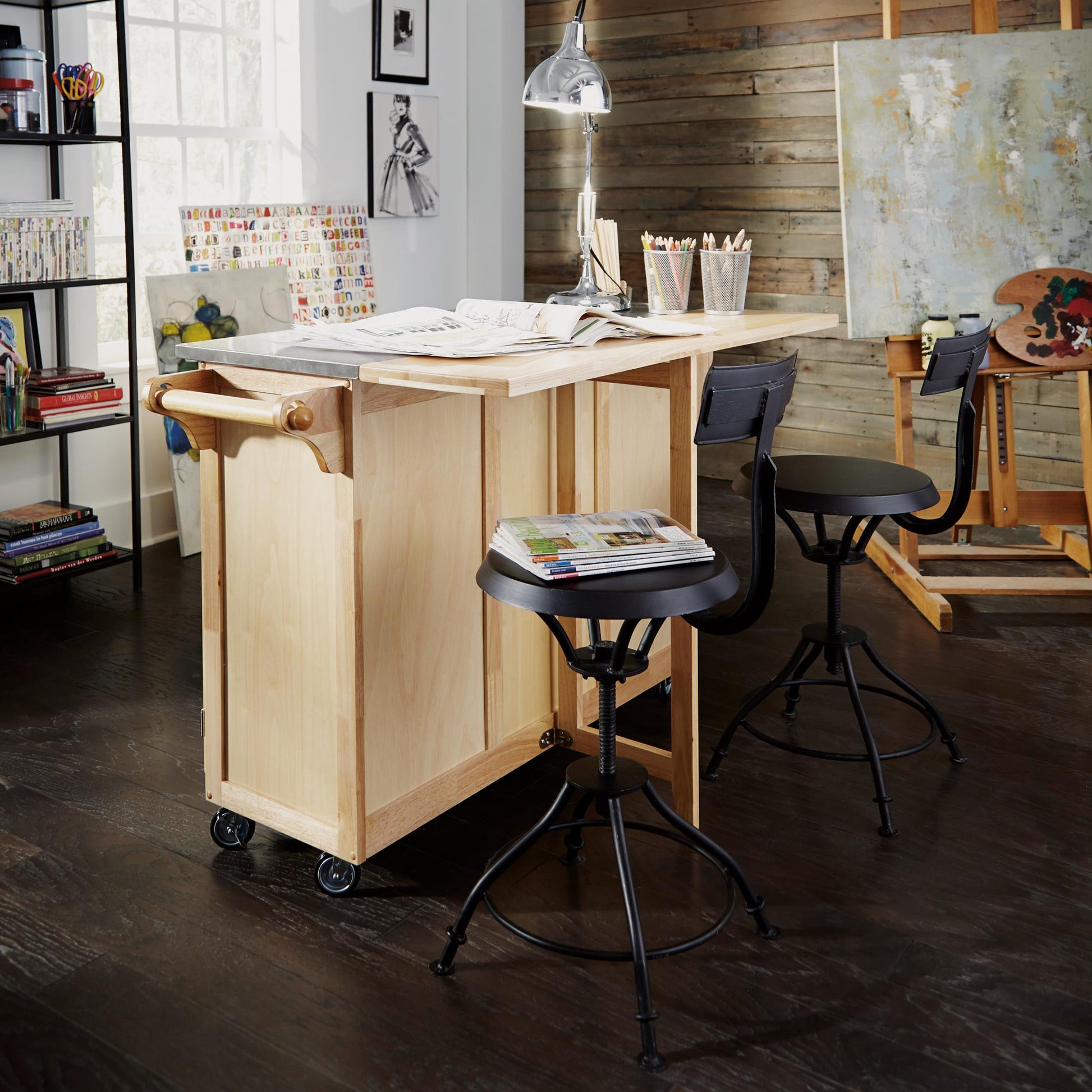 General Line 4 Drawer Kitchen Cart