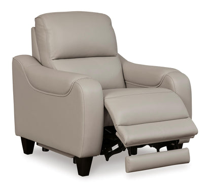 Mercomatic Leather Power Recliner