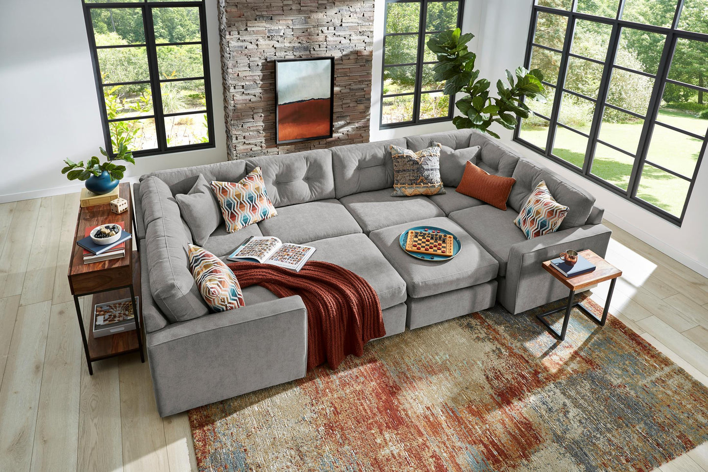 Modular One 6-Piece Sectional - Granite